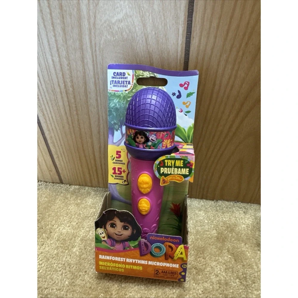 Dora Rainforest Rhythms Microphone with Music, Sound Fx